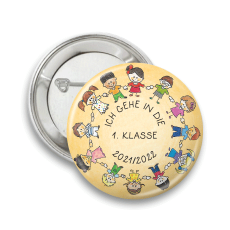 Buttons zur Schuleinschreibung