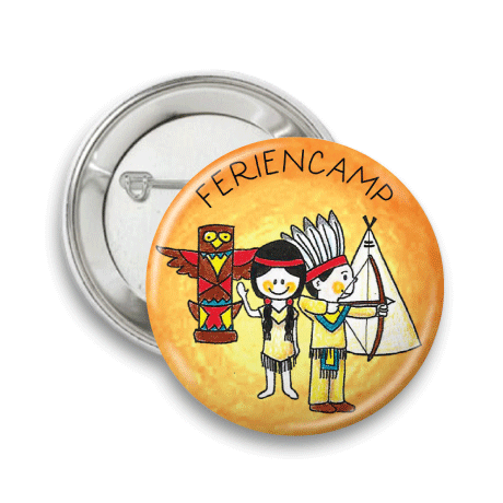 Buttons für Klassenfahrten oder Feriencamps